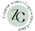 Zoe logo | content writer | editor