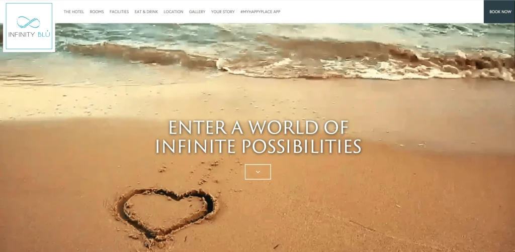 Website editing & SEO for Infinity Blu, Louis Hotels 