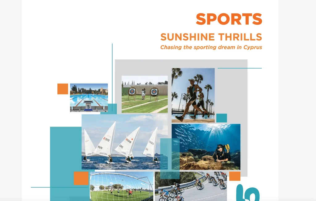 Content writing/content creation for sports brochure for the Cyprus Deputy Ministry of Tourism. 